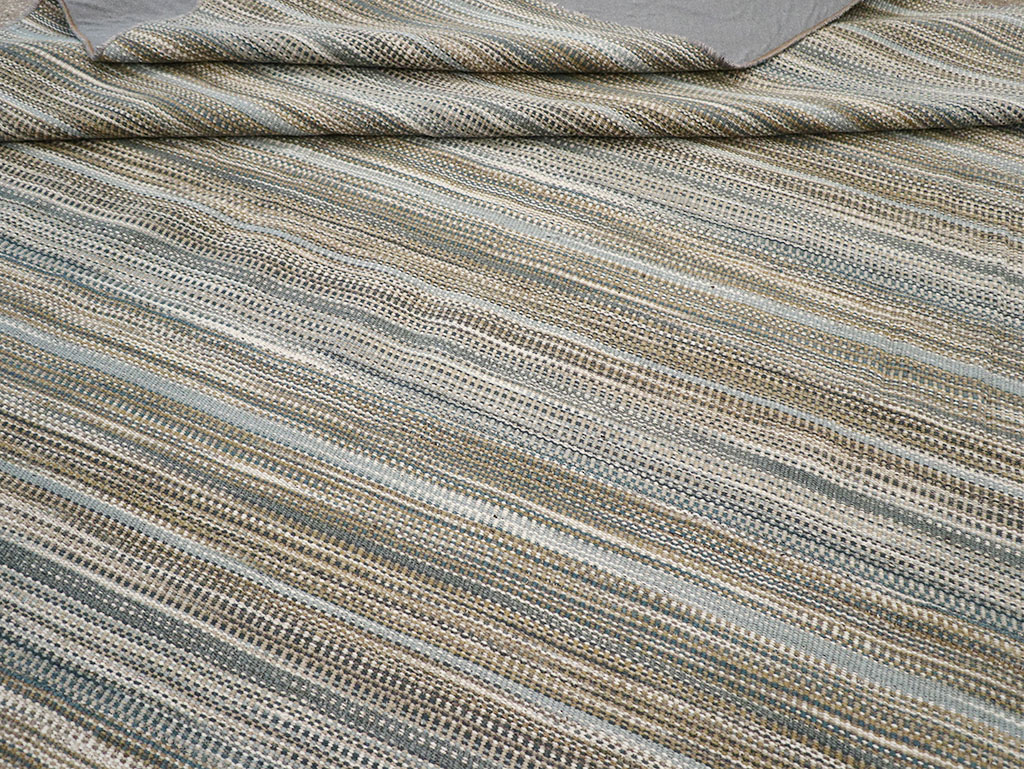 Modern Turkish Flatweave Kilim Room Size Carpet, No.32459 - Gsblank