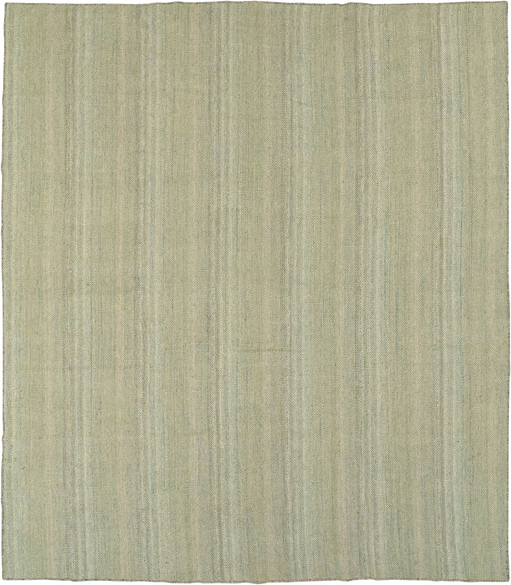 Modern Persian Flatweave Kilim Room Size Carpet, No.32464 - Gsblank