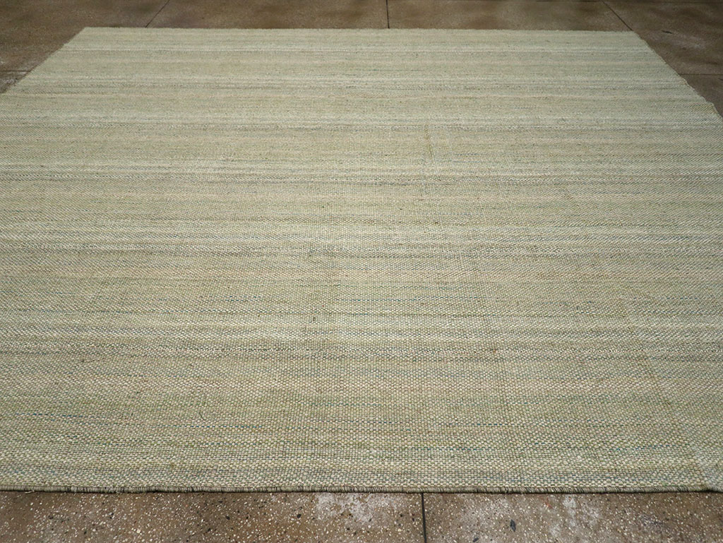 Modern Persian Flatweave Kilim Room Size Carpet, No.32464 - Gsblank