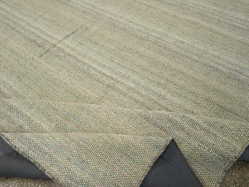 Modern Persian Flatweave Kilim Room Size Carpet, No.32464 - Gsblank