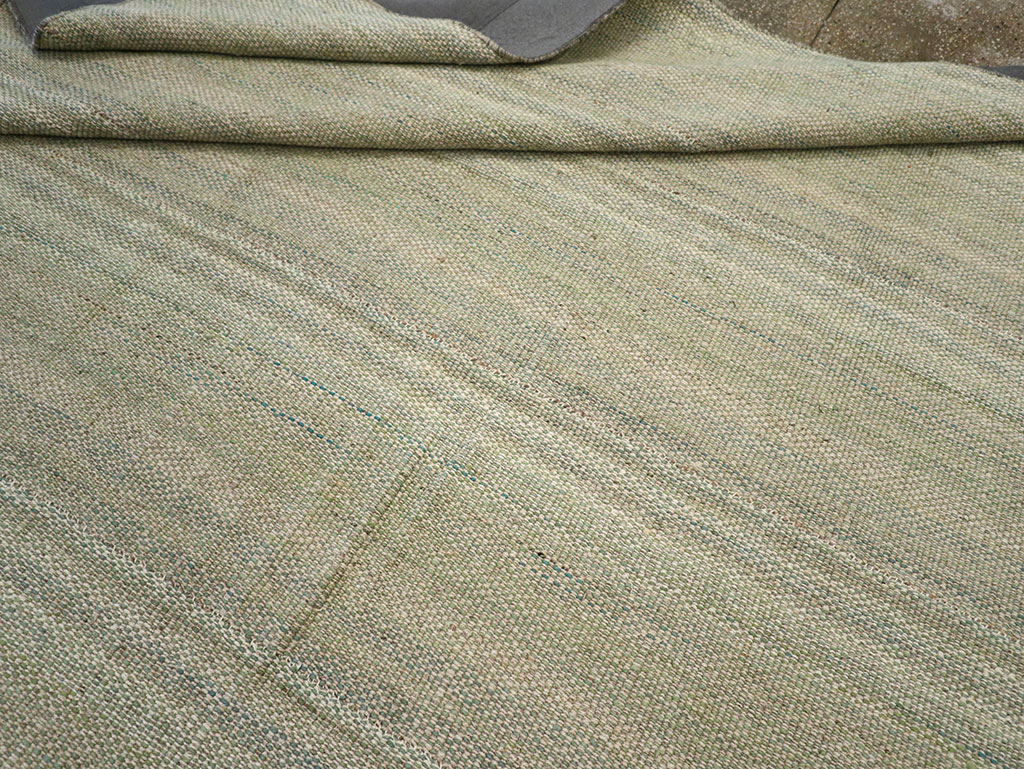 Modern Persian Flatweave Kilim Room Size Carpet, No.32464 - Gsblank