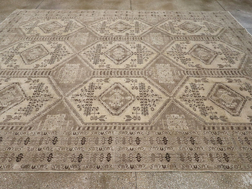 Vintage Persian Afshar Room Size Carpet, No.32468 - Gsblank