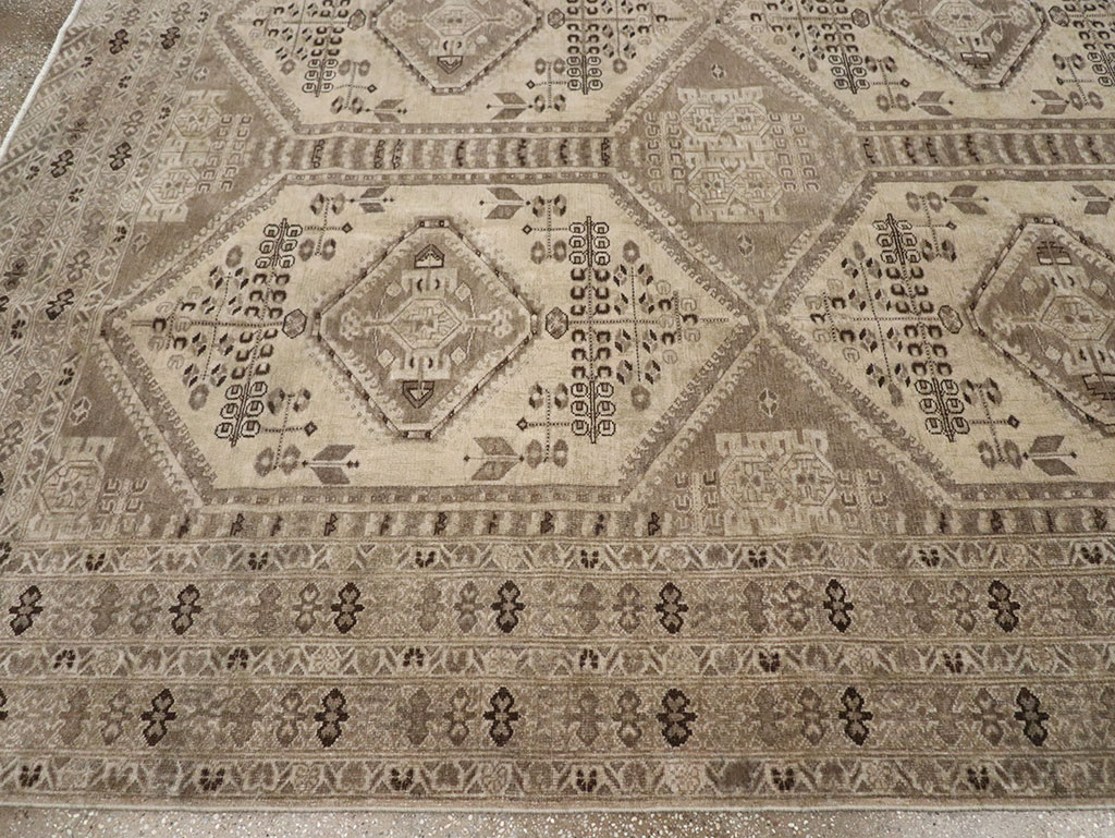 Vintage Persian Afshar Room Size Carpet, No.32468 - Gsblank