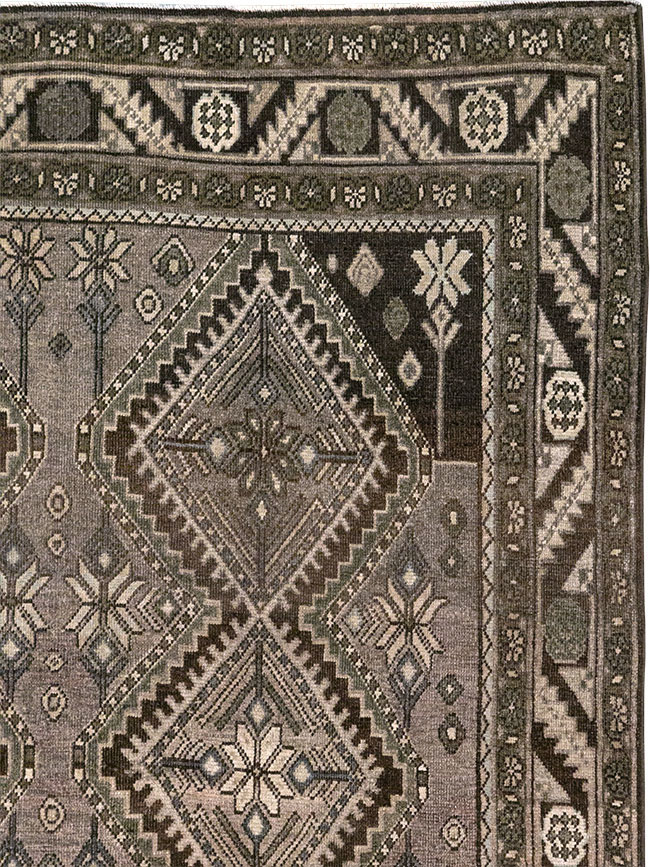 Vintage Persian Afshar Gallery Carpet, No.32469 - Gsblank