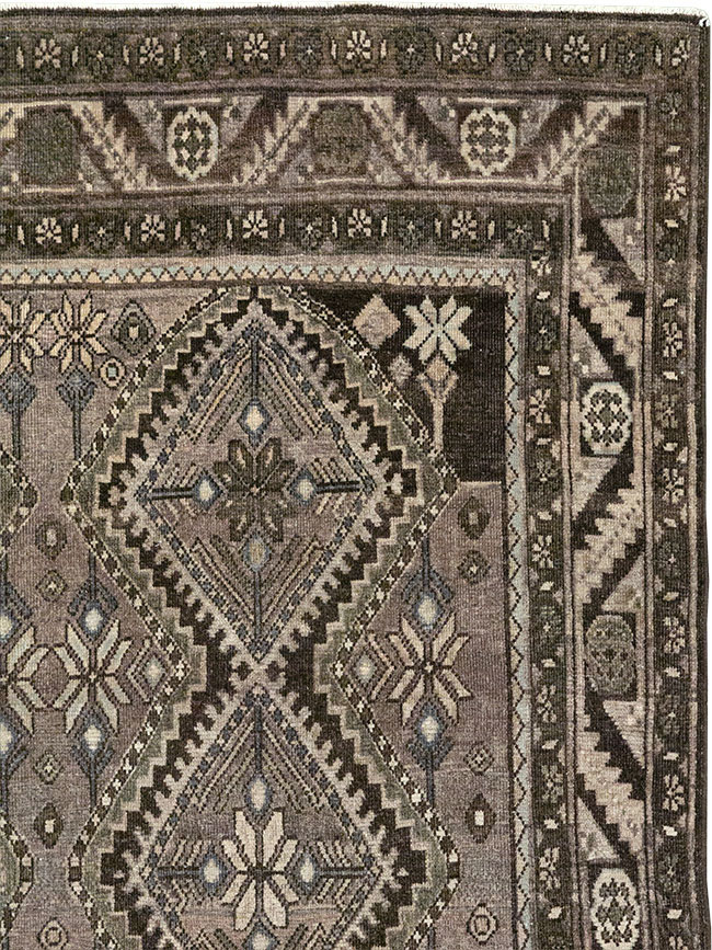 Vintage Persian Afshar Gallery Carpet, No.32469 - Gsblank