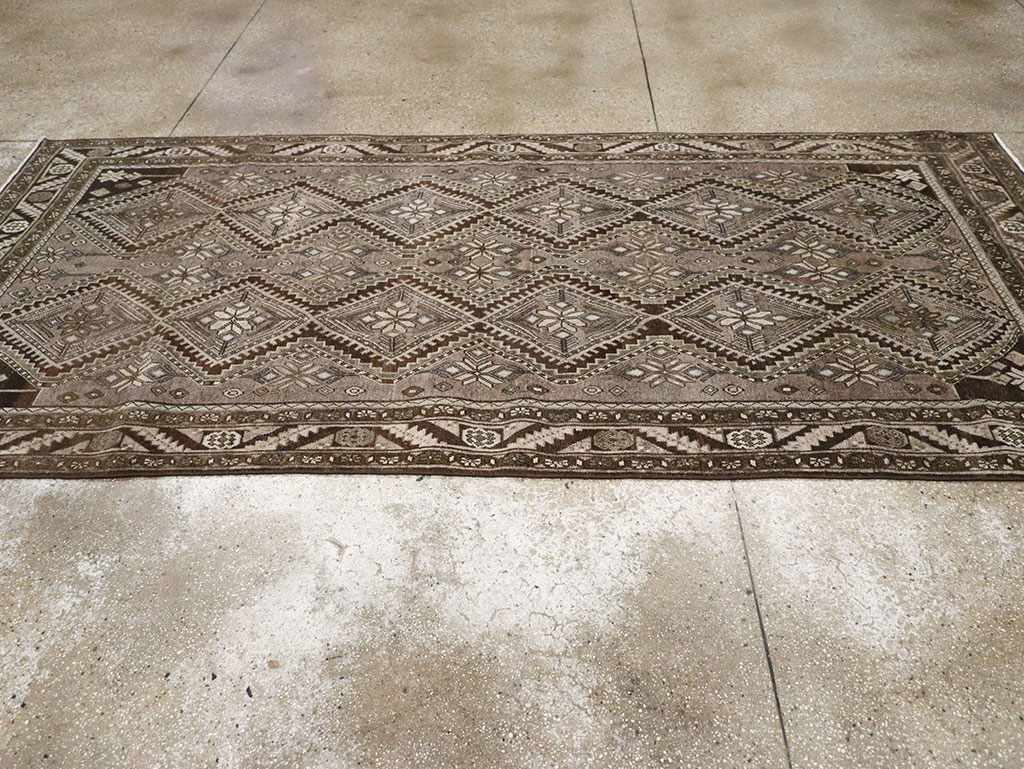 Vintage Persian Afshar Gallery Carpet, No.32469 - Gsblank