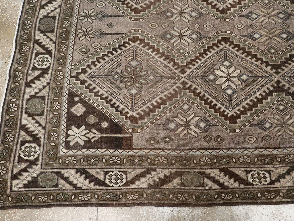 Vintage Persian Afshar Gallery Carpet, No.32469 - Gsblank