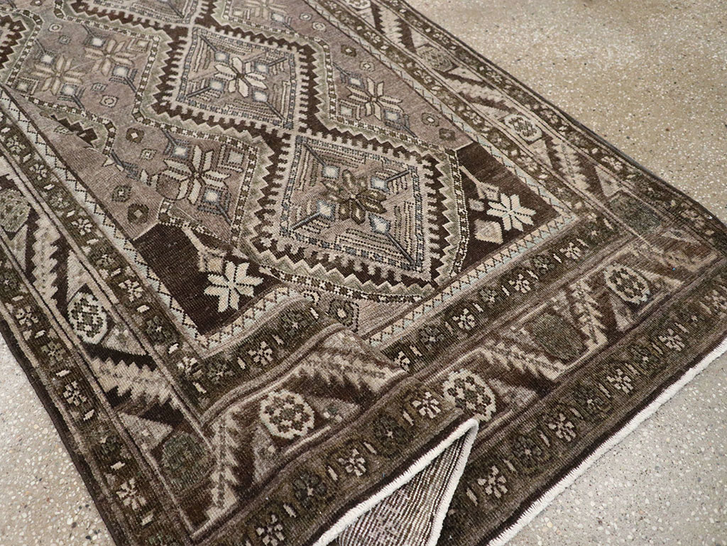 Vintage Persian Afshar Gallery Carpet, No.32469 - Gsblank
