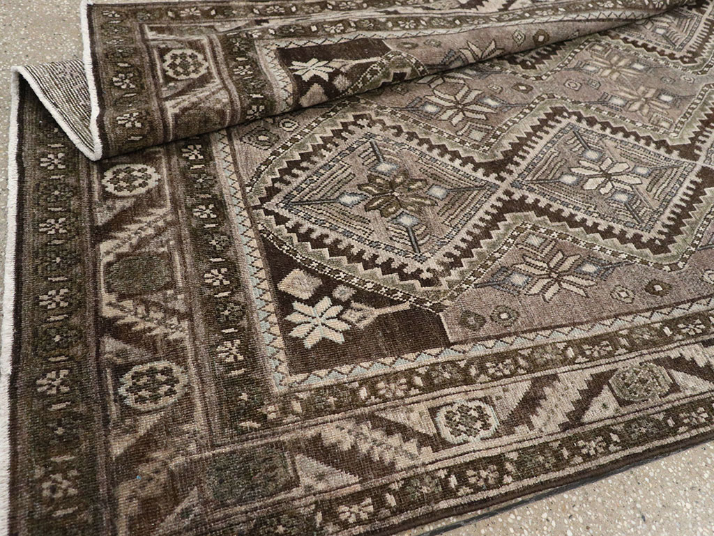 Vintage Persian Afshar Gallery Carpet, No.32469 - Gsblank