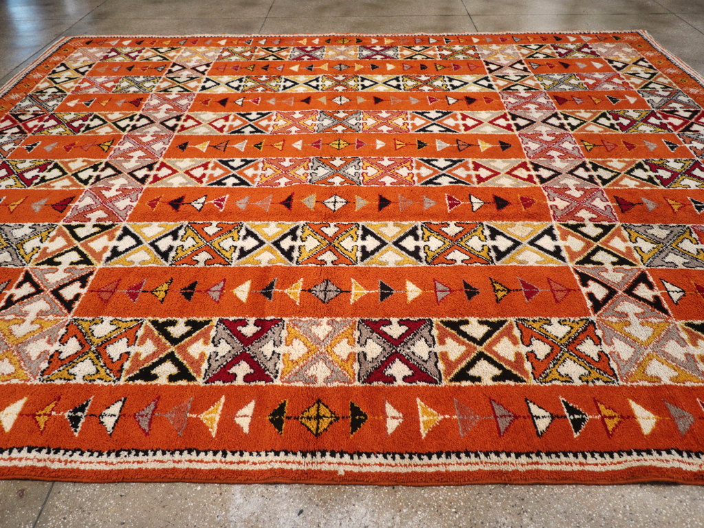 Vintage Moroccan Large Room Size Carpet, No.32470 - Gsblank