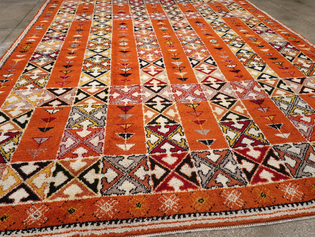 Vintage Moroccan Large Room Size Carpet, No.32470 - Gsblank