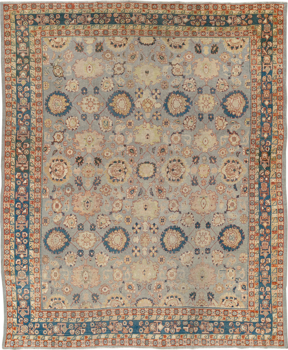 Antique Persian Mahal Room Size Carpet, No.32471 - Gsblank
