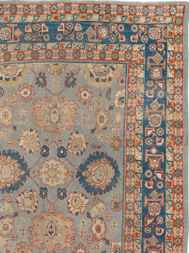 Antique Persian Mahal Room Size Carpet, No.32471 - Gsblank