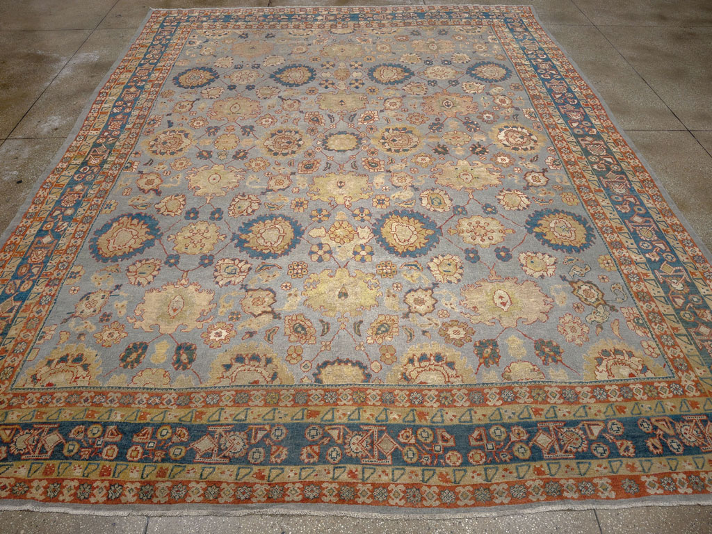 Antique Persian Mahal Room Size Carpet, No.32471 - Gsblank