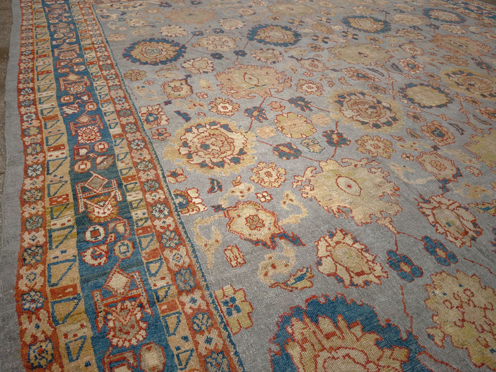 Antique Persian Mahal Room Size Carpet, No.32471 - Gsblank