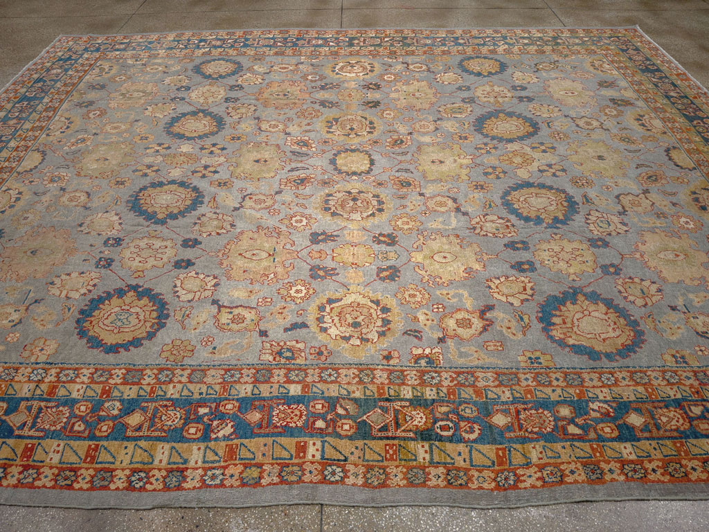 Antique Persian Mahal Room Size Carpet, No.32471 - Gsblank