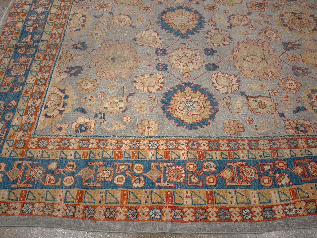 Antique Persian Mahal Room Size Carpet, No.32471 - Gsblank