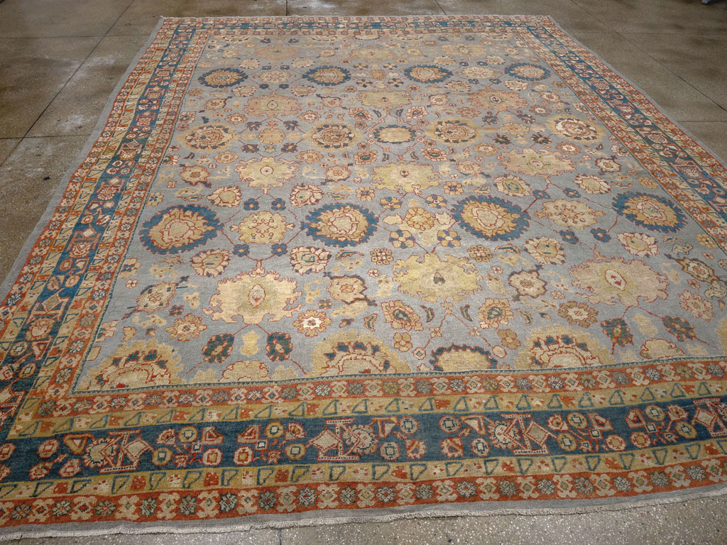 Antique Persian Mahal Room Size Carpet, No.32471 - Gsblank