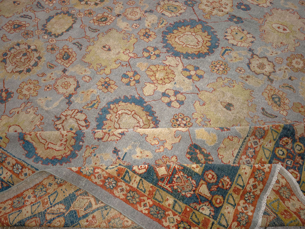 Antique Persian Mahal Room Size Carpet, No.32471 - Gsblank