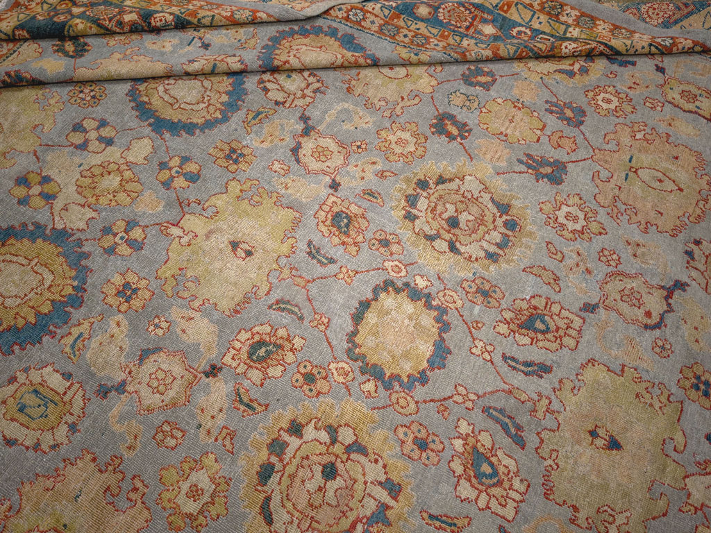 Antique Persian Mahal Room Size Carpet, No.32471 - Gsblank
