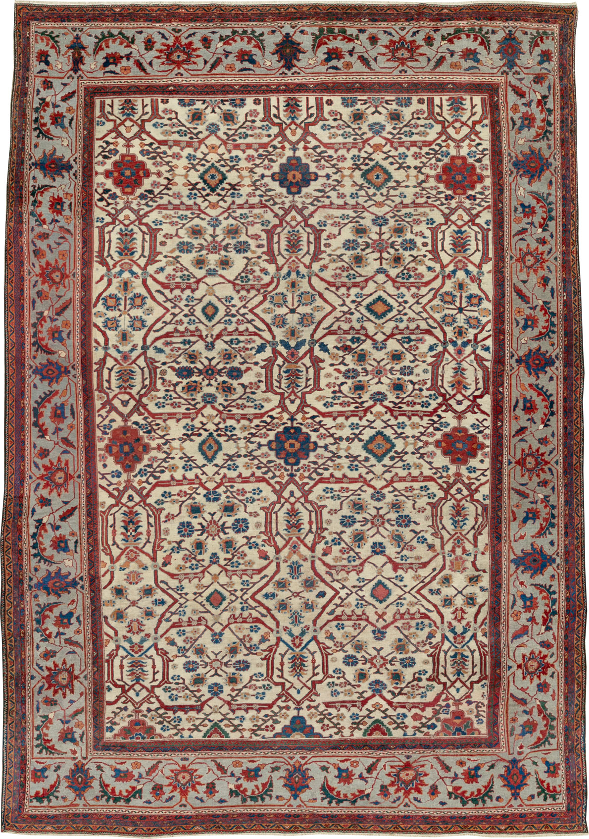 Antique Persian Sultanabad Large Carpet, No.32472 - Gsblank