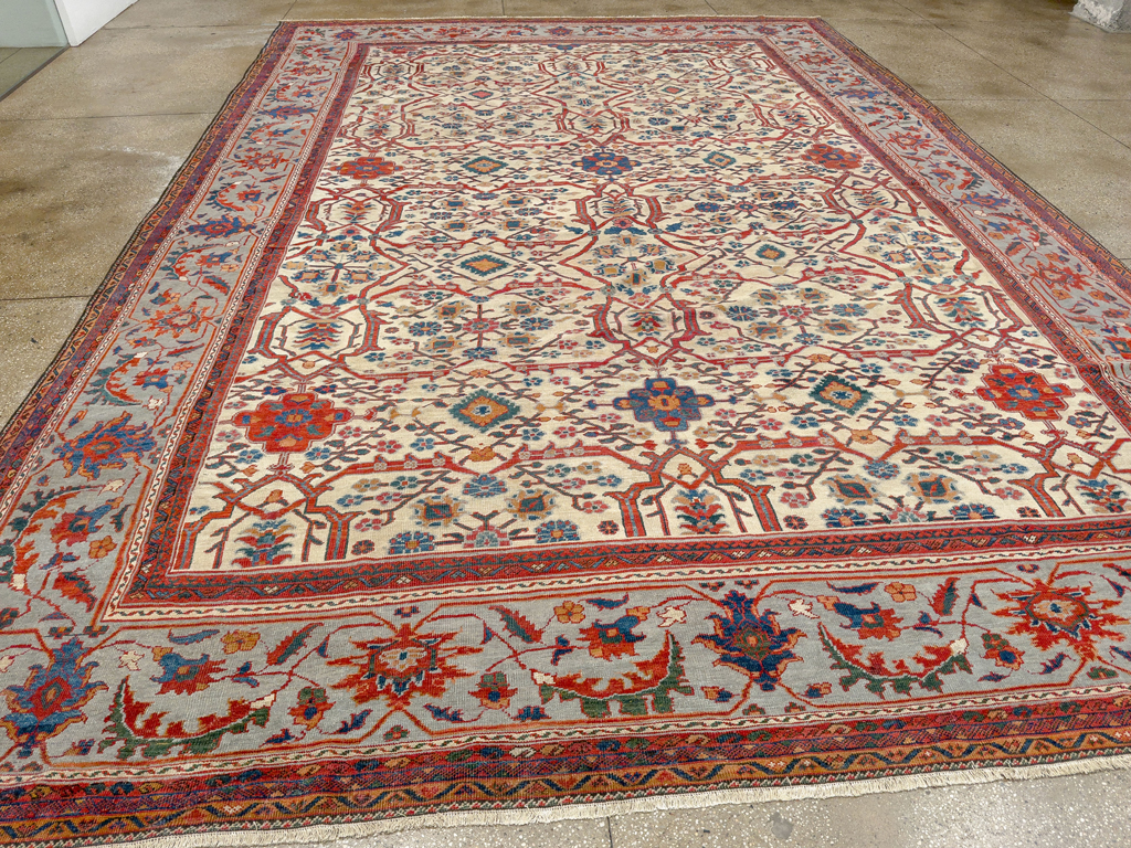 Antique Persian Sultanabad Large Carpet, No.32472 - Gsblank