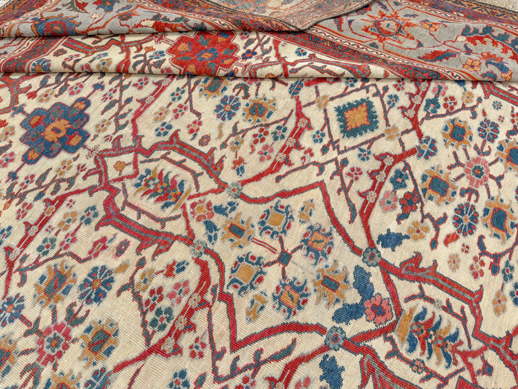Antique Persian Sultanabad Large Carpet, No.32472 - Gsblank