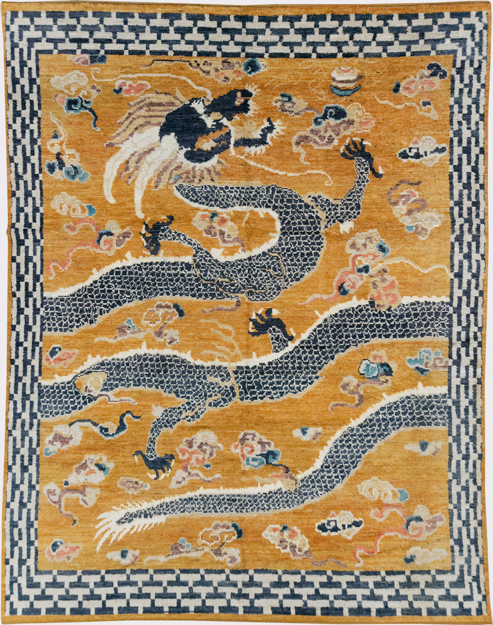 Modern East Turkestan Pictorial Khotan Room Size Carpet, No.32474 - Gsblank