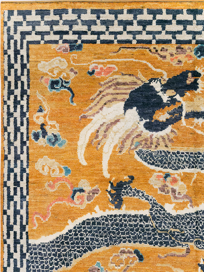 Modern East Turkestan Pictorial Khotan Room Size Carpet, No.32474 - Gsblank