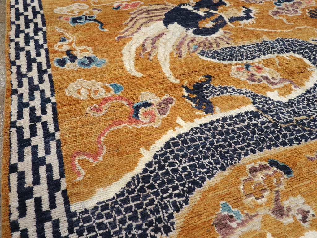 Modern East Turkestan Pictorial Khotan Room Size Carpet, No.32474 - Gsblank