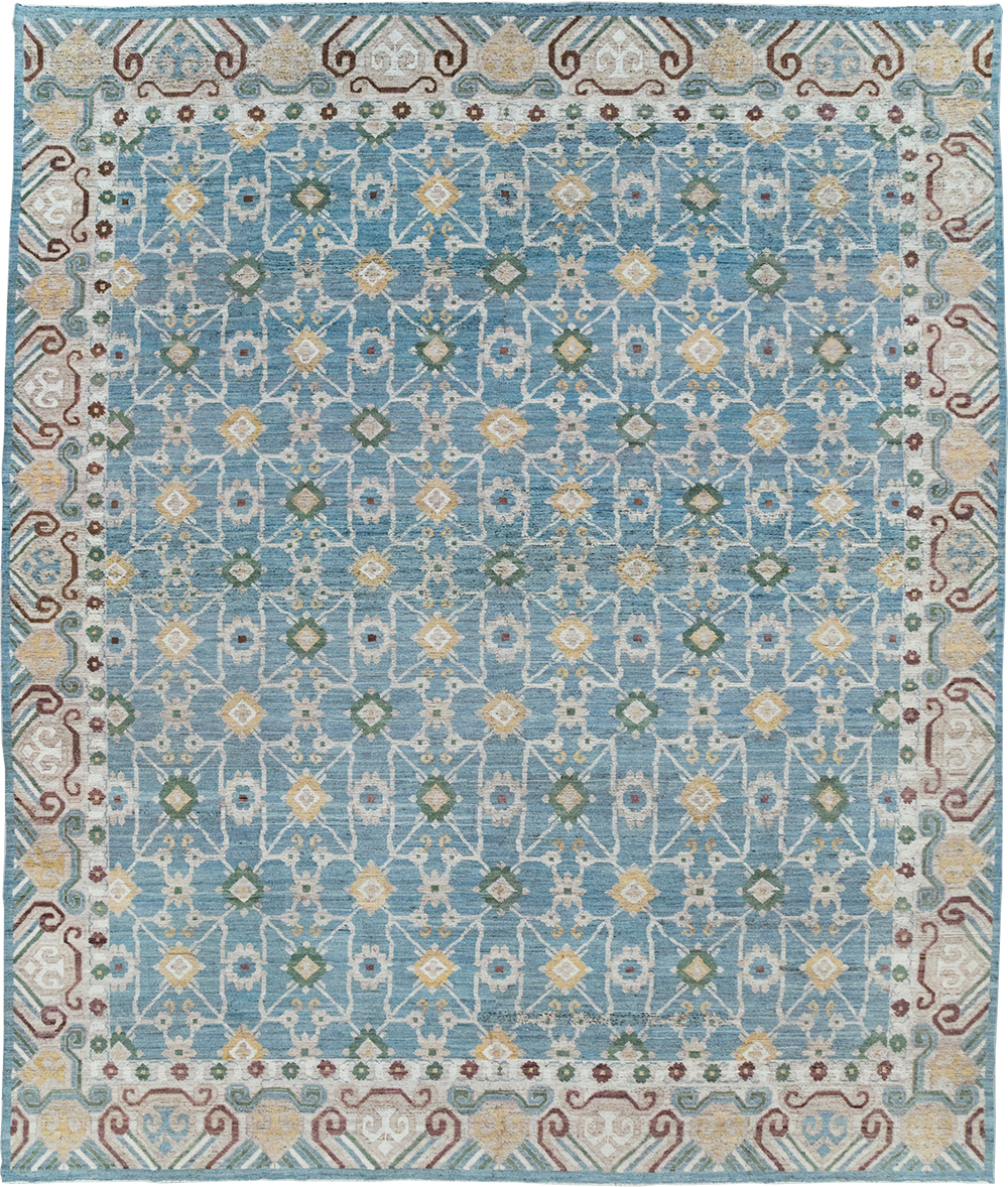 Modern East Turkestan Khotan Room Size Carpet, No.32478 - Gsblank
