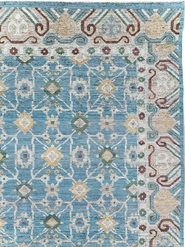 Modern East Turkestan Khotan Room Size Carpet, No.32478 - Gsblank