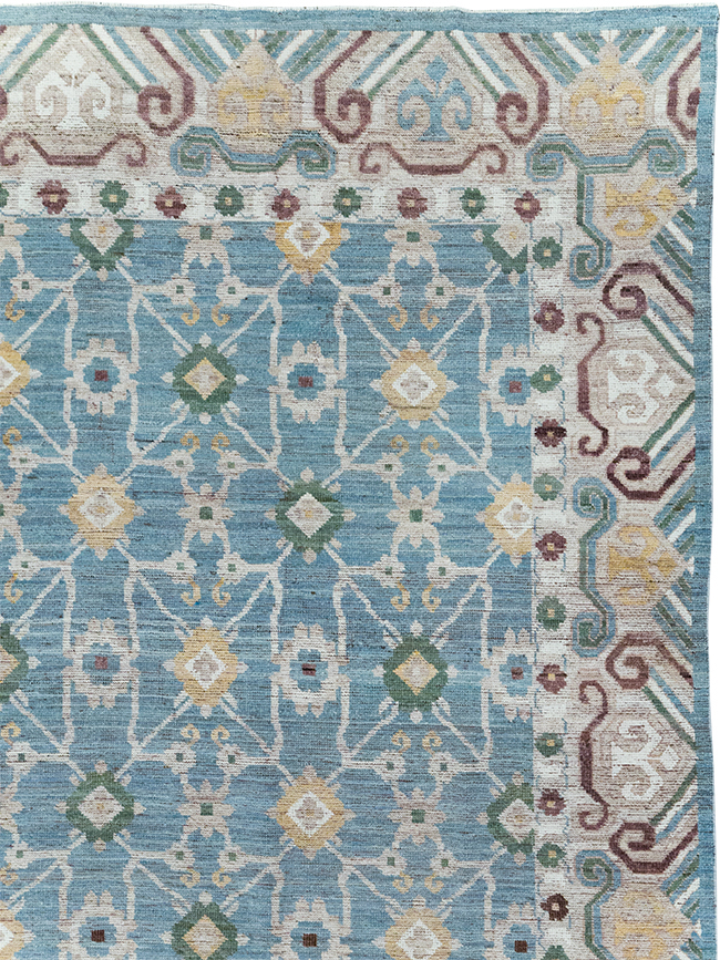 Modern East Turkestan Khotan Room Size Carpet, No.32478 - Gsblank