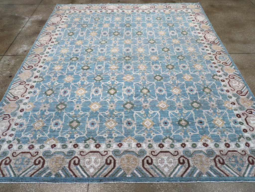 Modern East Turkestan Khotan Room Size Carpet, No.32478 - Gsblank