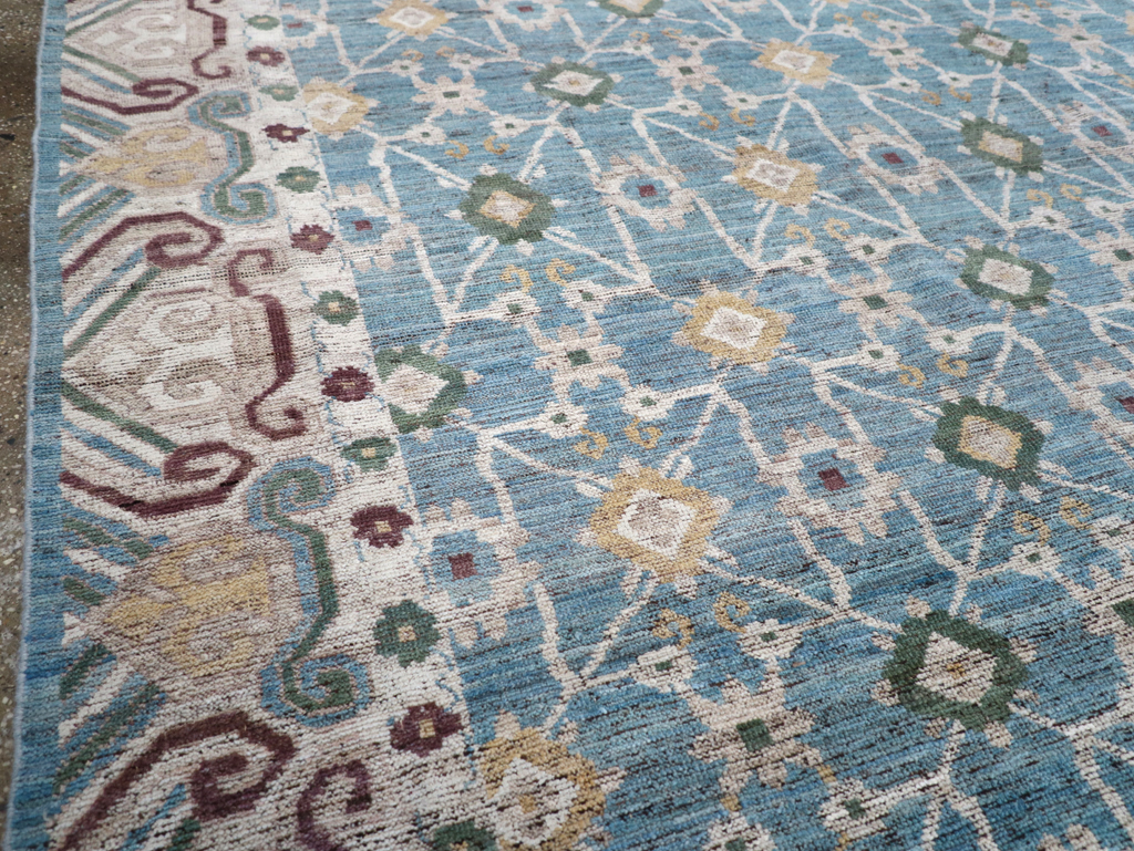 Modern East Turkestan Khotan Room Size Carpet, No.32478 - Gsblank