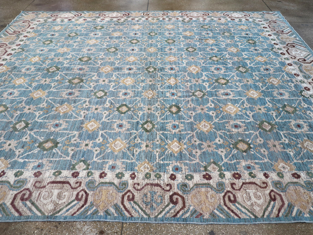 Modern East Turkestan Khotan Room Size Carpet, No.32478 - Gsblank