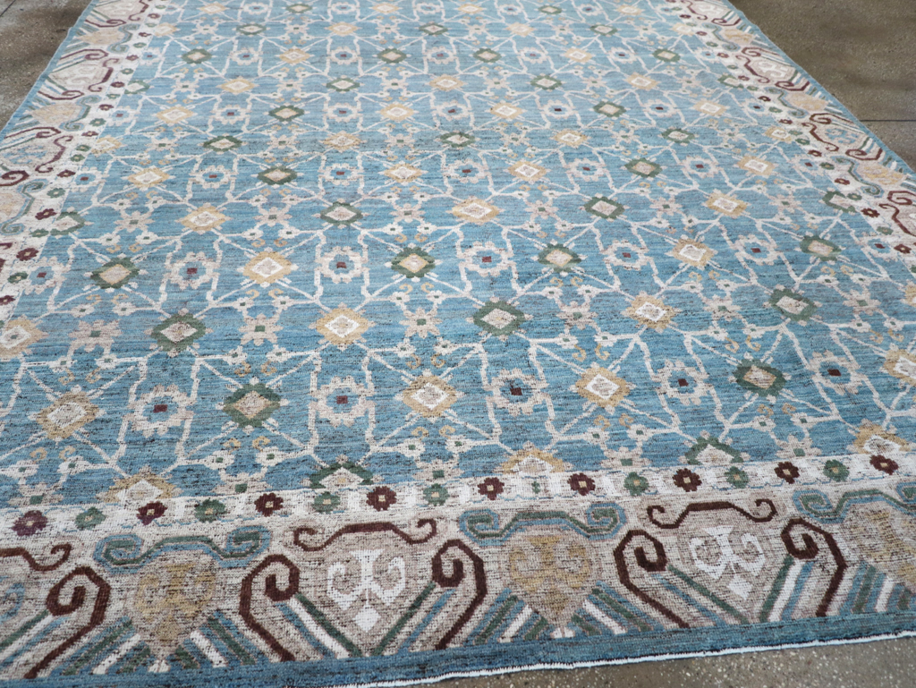 Modern East Turkestan Khotan Room Size Carpet, No.32478 - Gsblank
