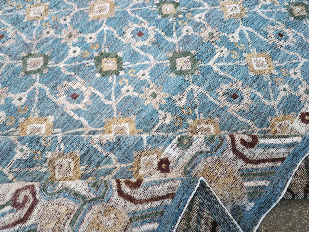 Modern East Turkestan Khotan Room Size Carpet, No.32478 - Gsblank