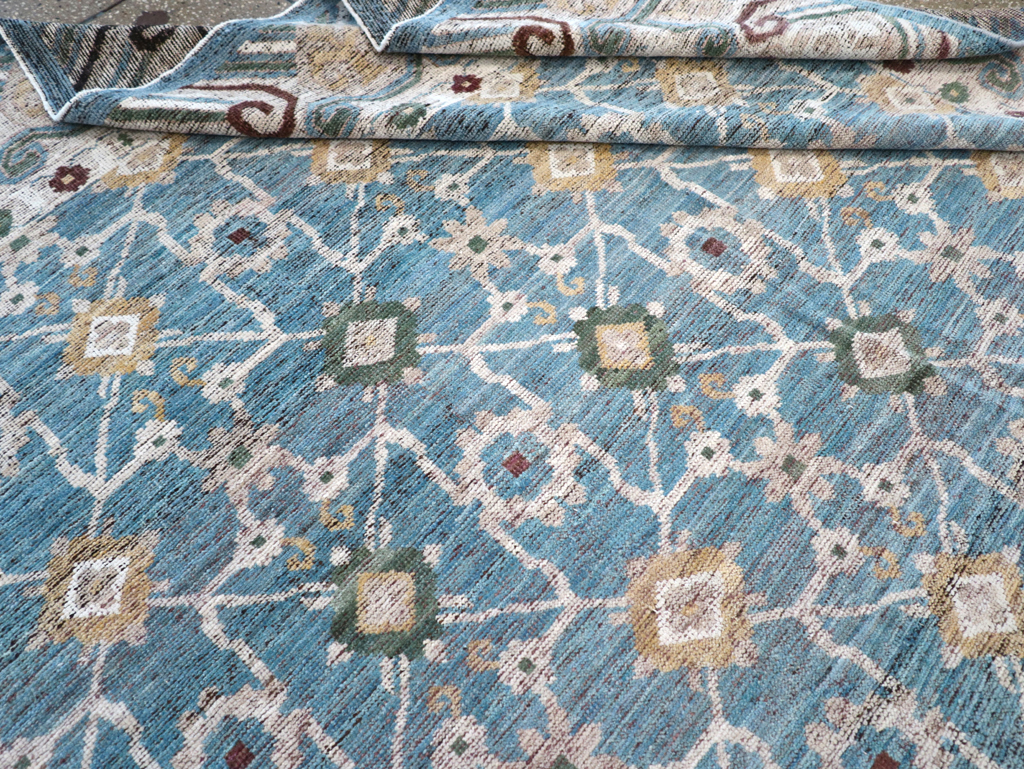 Modern East Turkestan Khotan Room Size Carpet, No.32478 - Gsblank