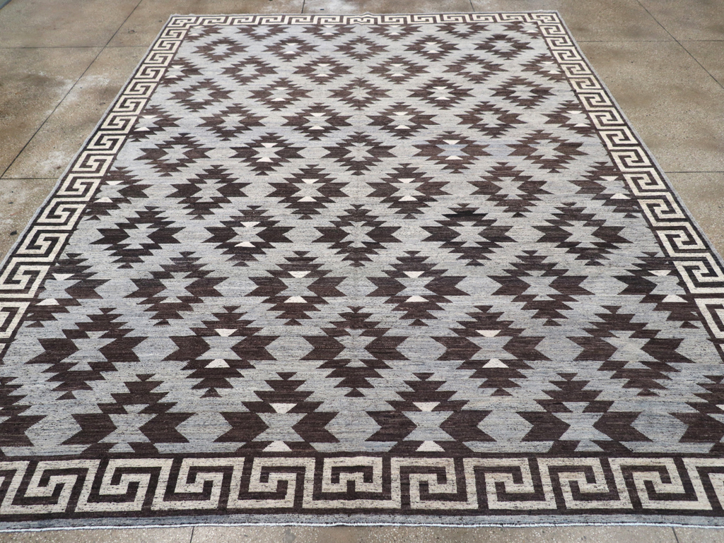 Modern East Turkestan Khotan Room Size Carpet, No.32479 - Gsblank