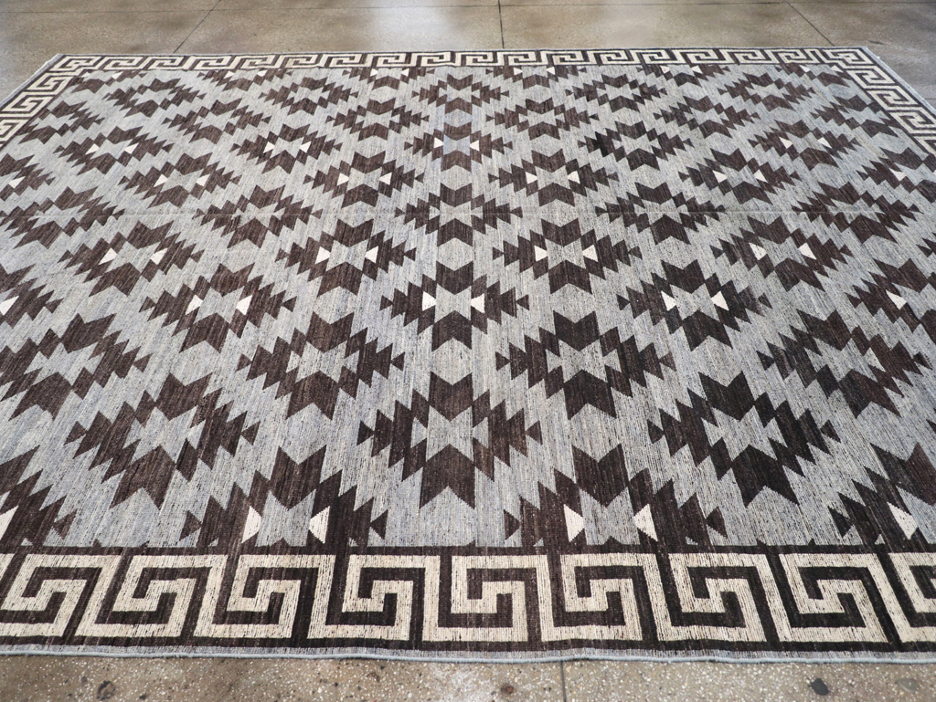 Modern East Turkestan Khotan Room Size Carpet, No.32479 - Gsblank