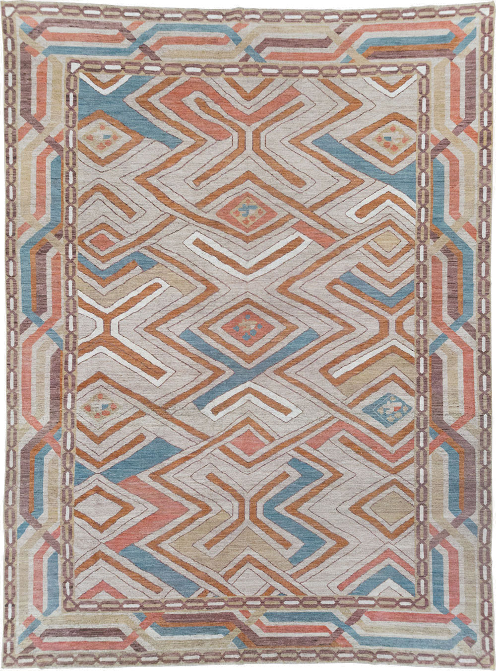 Modern East Turkestan Khotan Room Size Carpet, No.32481 - Gsblank
