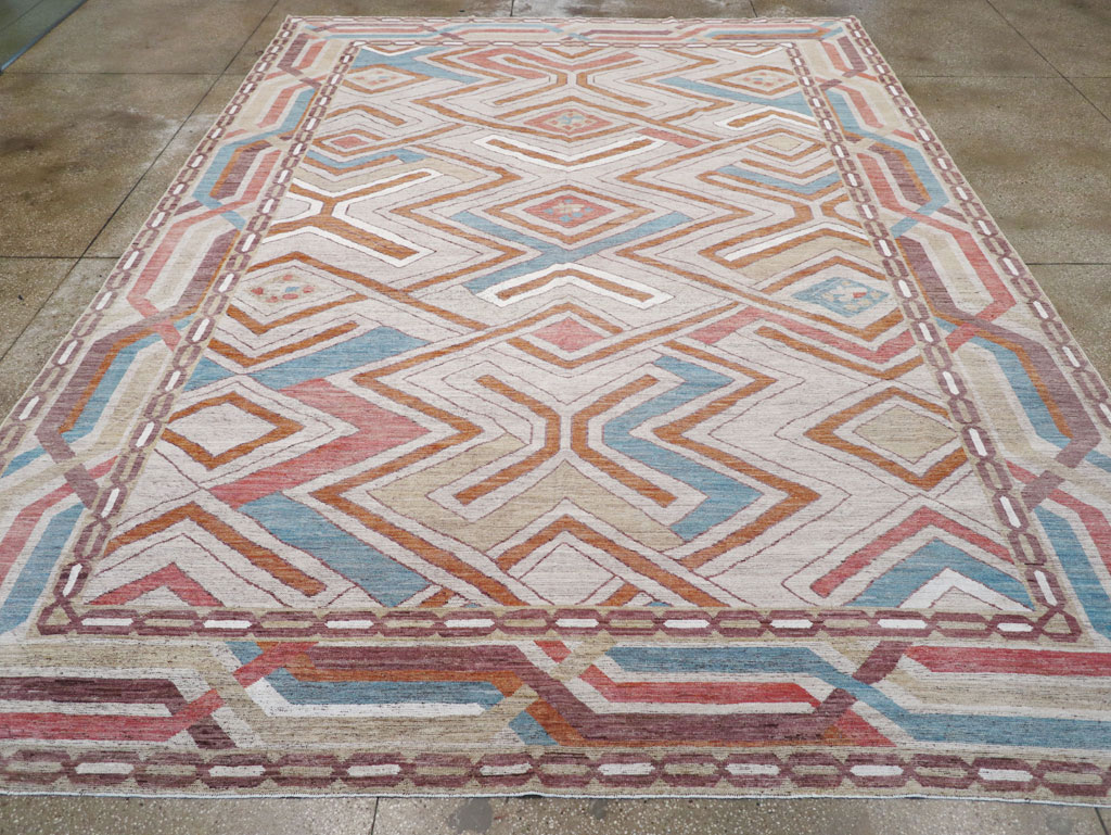 Modern East Turkestan Khotan Room Size Carpet, No.32481 - Gsblank