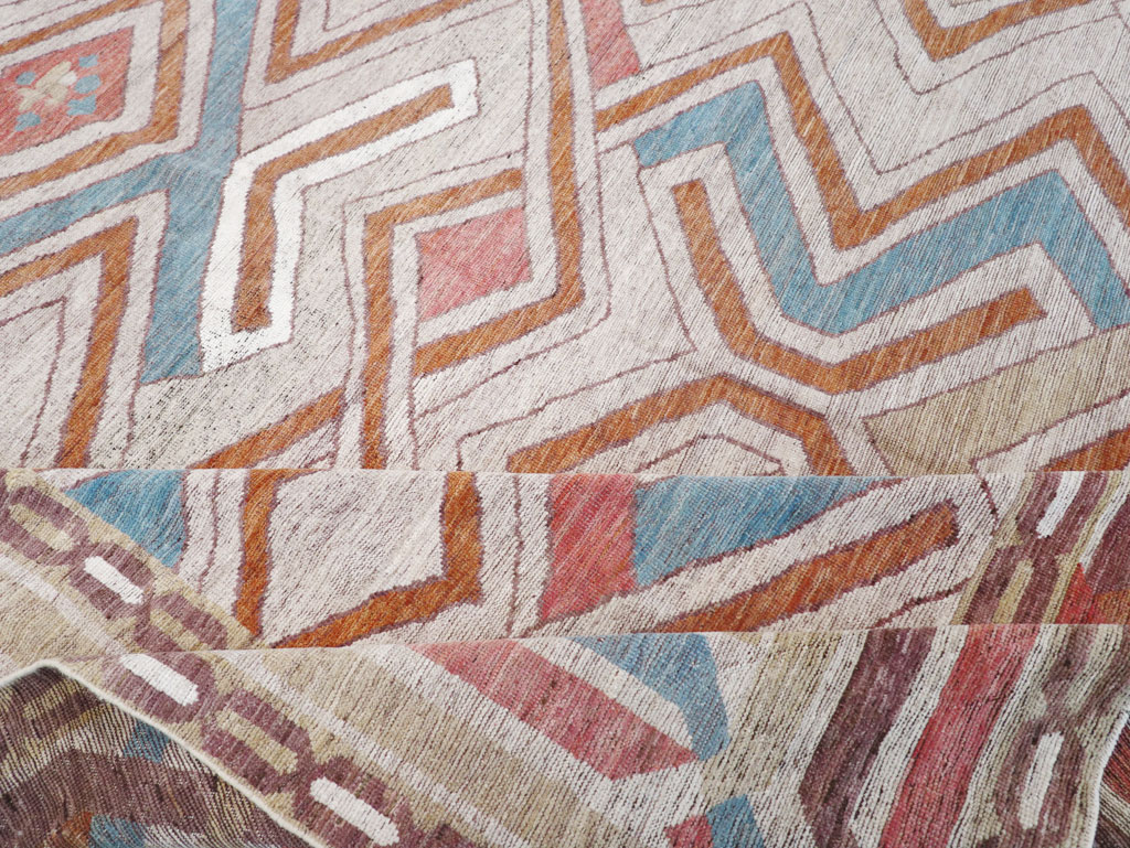 Modern East Turkestan Khotan Room Size Carpet, No.32481 - Gsblank