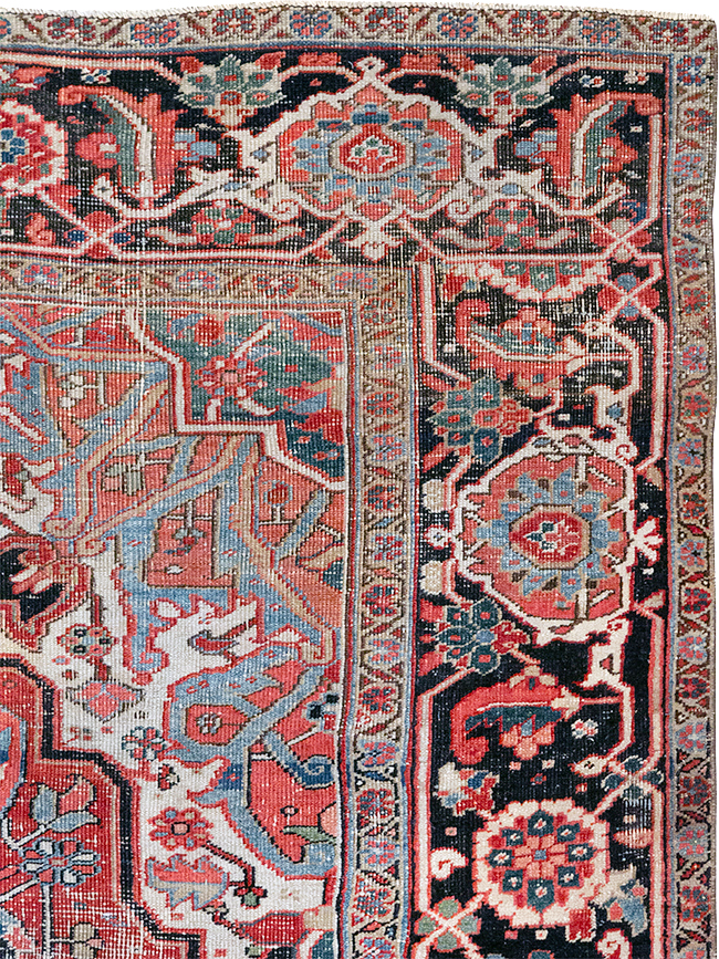 Antique Persian Heriz Rug, No.32492 - Gsblank
