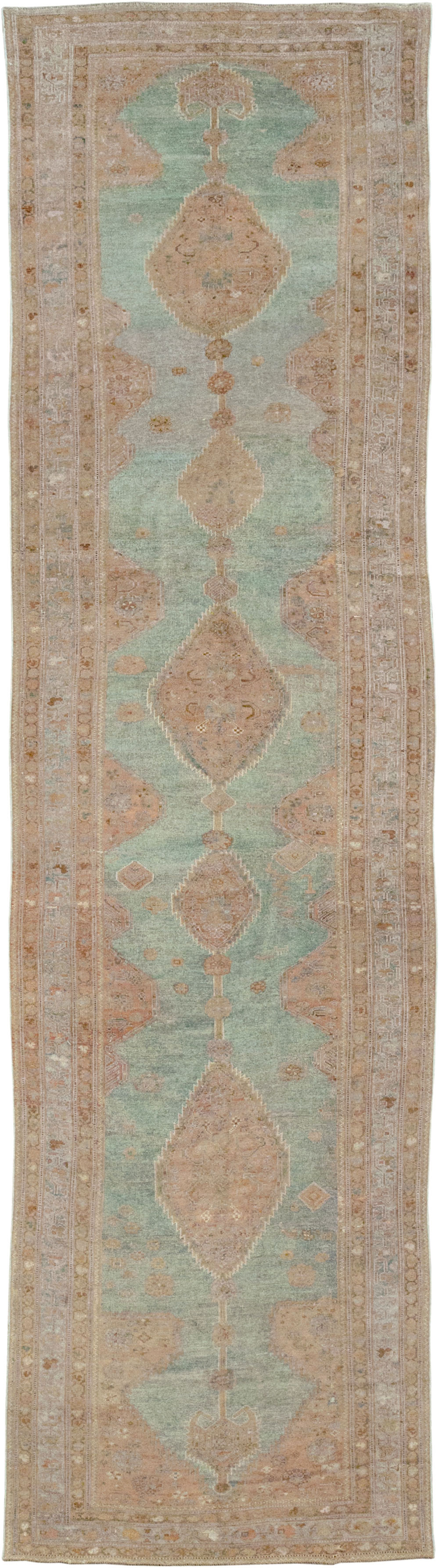 Antique Persian Kurdish Long Runner, No.32500 - Gsblank
