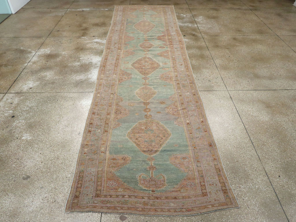 Antique Persian Kurdish Long Runner, No.32500 - Gsblank
