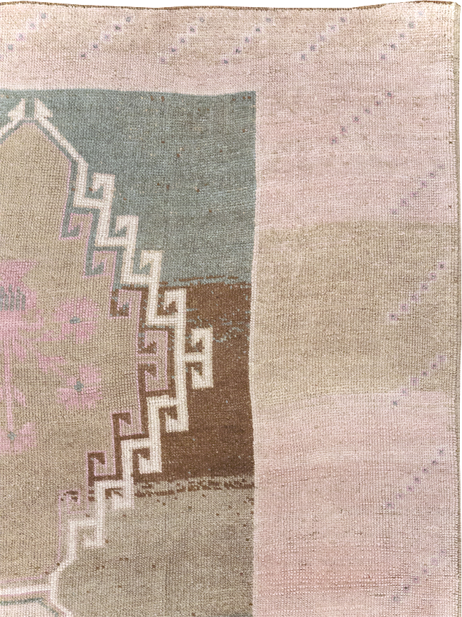 Vintage Turkish Anatolian Wide Gallery Runner, No.32503 - Gsblank