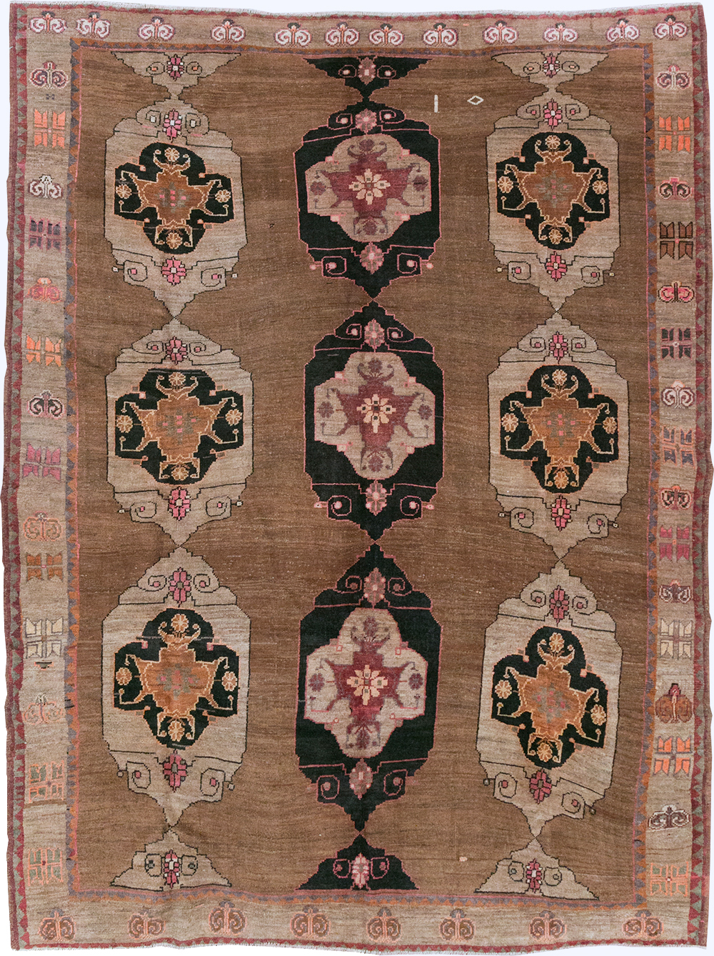 Vintage Turkish Anatolian Room Size Carpet, No.32507 - Gsblank