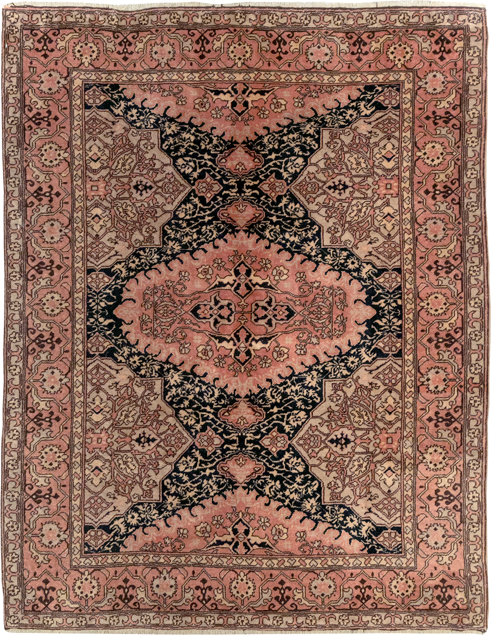 Vintage Turkish Oushak Rug, No.32513 - Gsblank